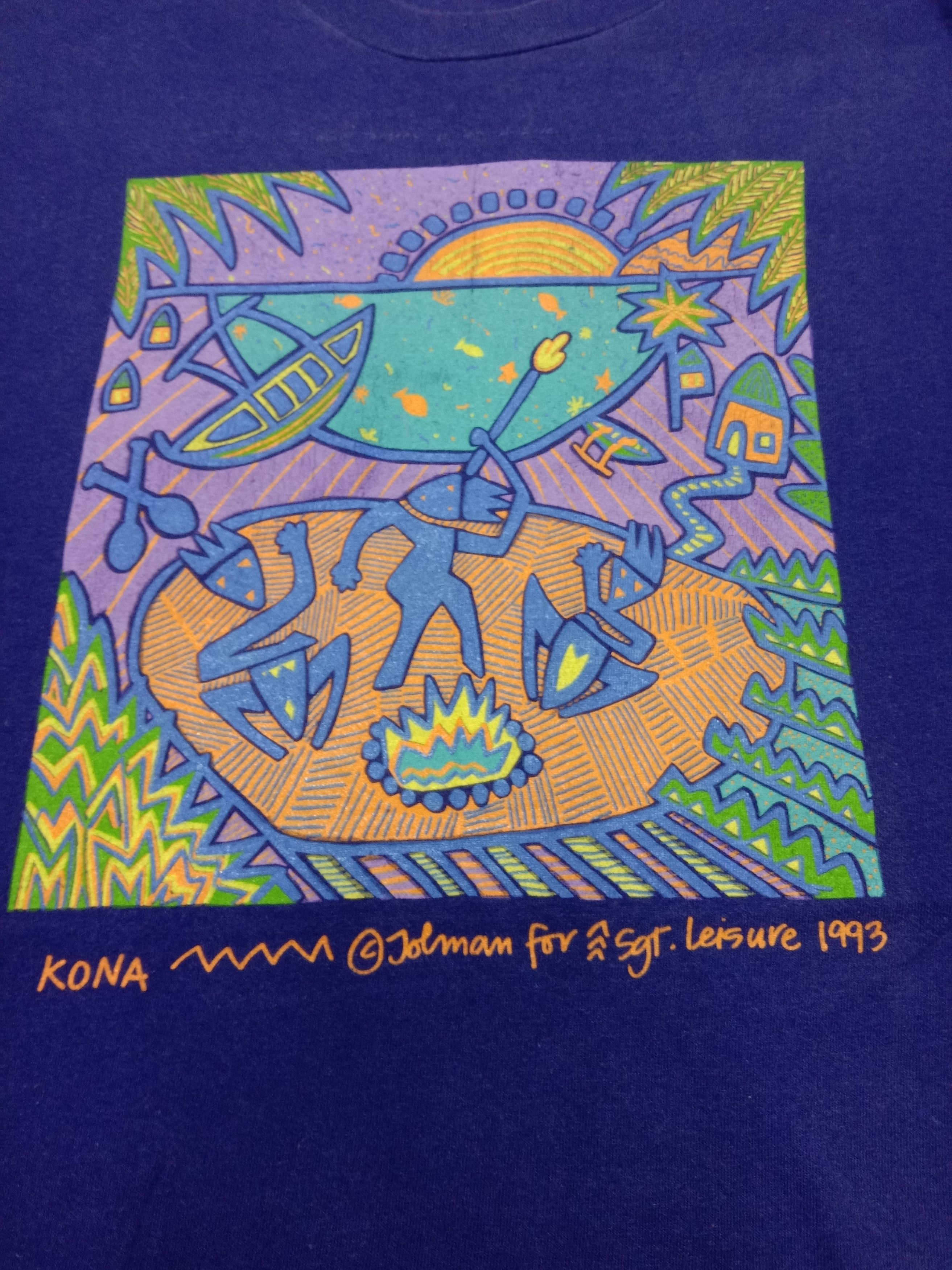 Vintage Vintage 90s Jolman Sgt. Leisure KONA Tourist Tee Size US M / EU 48-50 / 2 - 3 Thumbnail