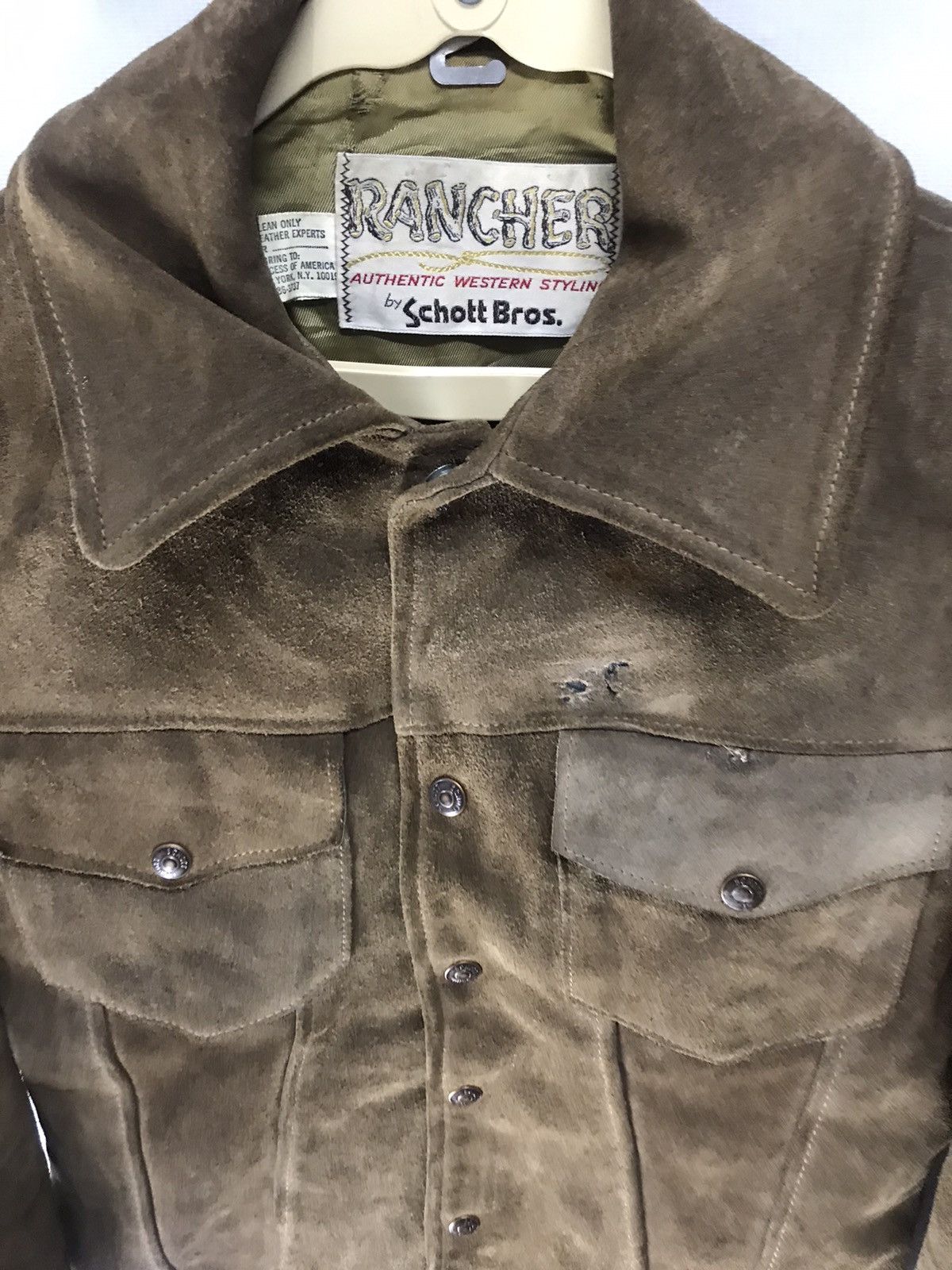 Schott × Vintage Vintage Schott distressed leather jacket Size US XS / EU 42 / 0 - 6 Thumbnail