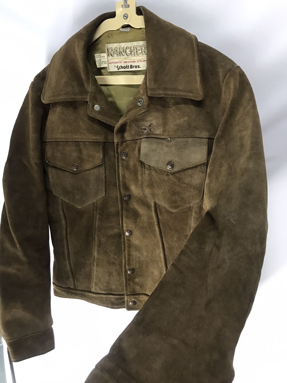 Schott × Vintage Vintage Schott distressed leather jacket Size US XS / EU 42 / 0 - 8 Thumbnail