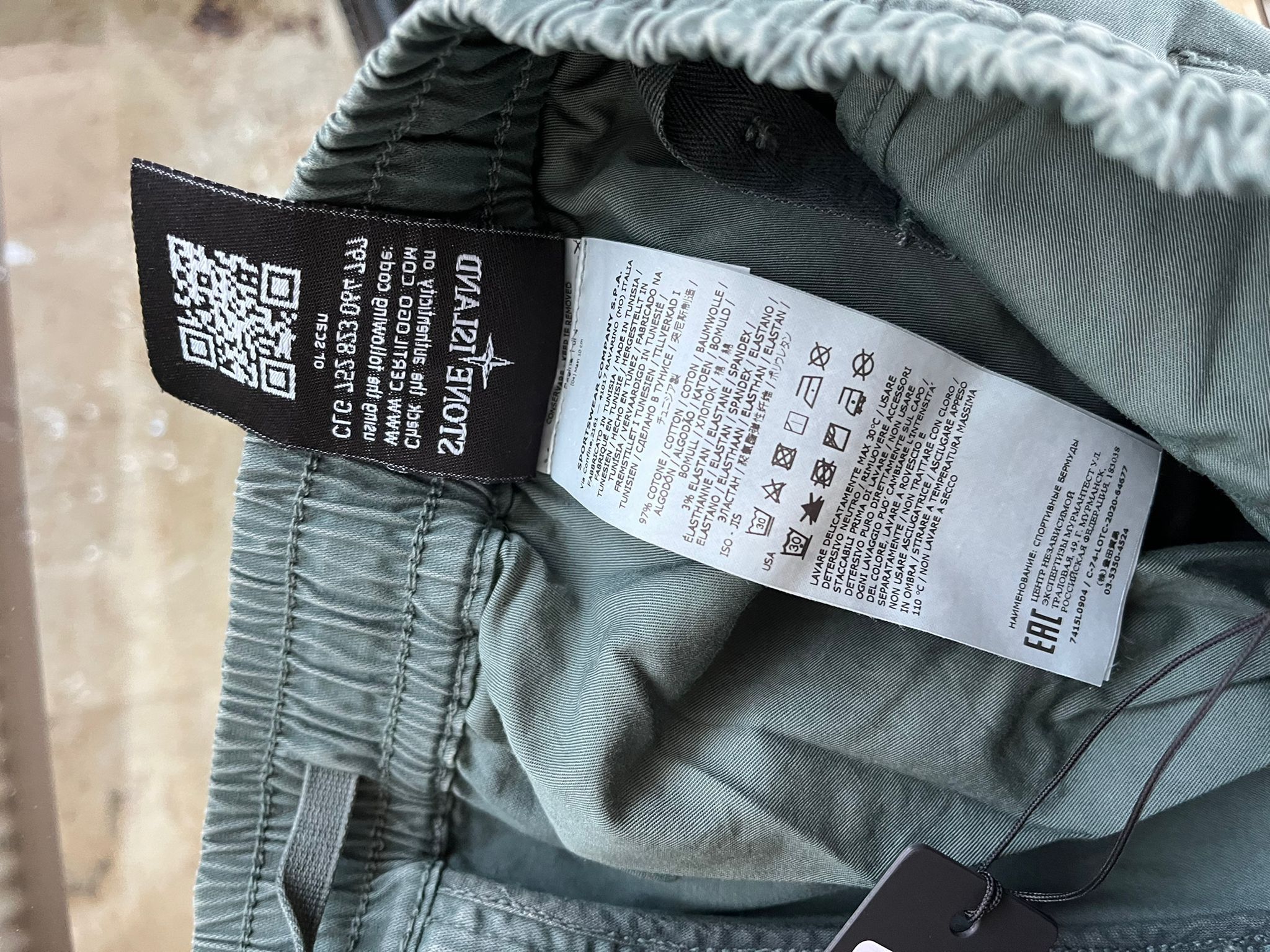 Stone Island Cargo Patch Shorts in Green Grey Size US 30 / EU 46 - 15 Thumbnail