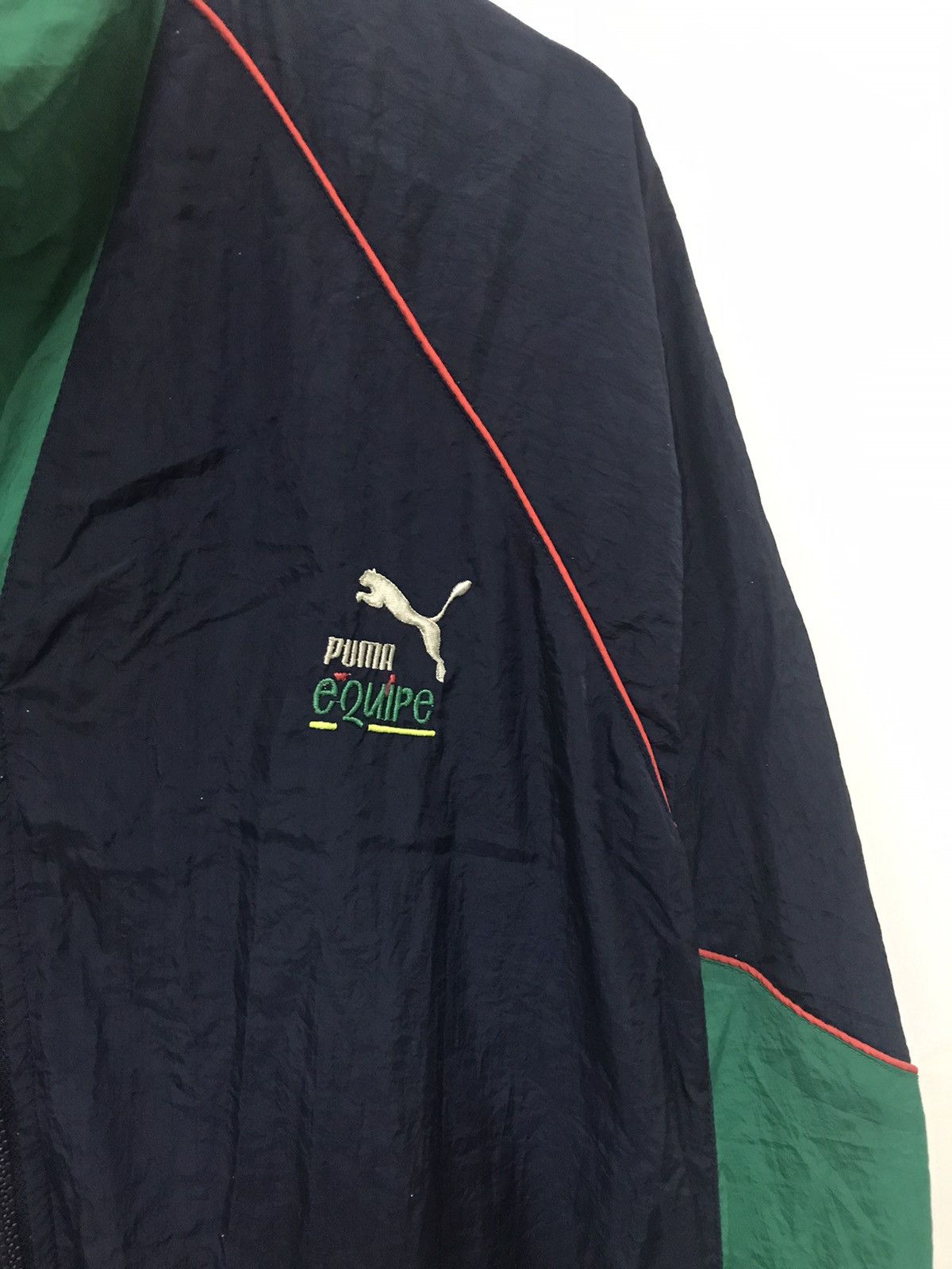 Japanese Brand × Puma Puma Equipe Multicolor Light Jacket Sweater Size US L / EU 52-54 / 3 - 6 Thumbnail
