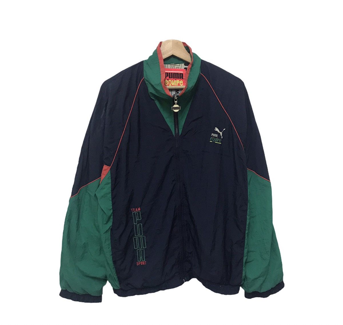 Japanese Brand × Puma Puma Equipe Multicolor Light Jacket Sweater Size US L / EU 52-54 / 3 - 1 Thumbnail