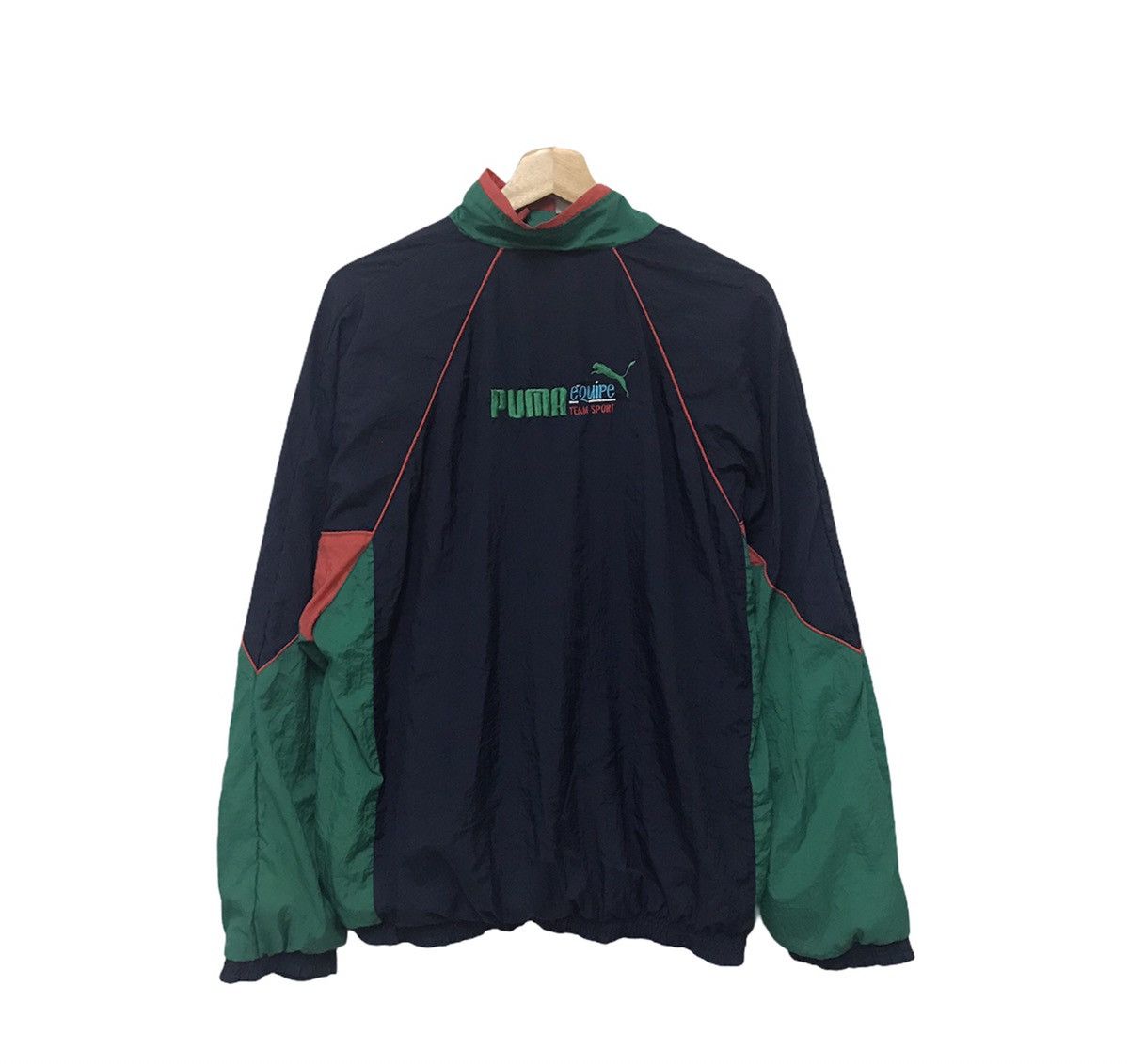 Japanese Brand × Puma Puma Equipe Multicolor Light Jacket Sweater Size US L / EU 52-54 / 3 - 4 Thumbnail