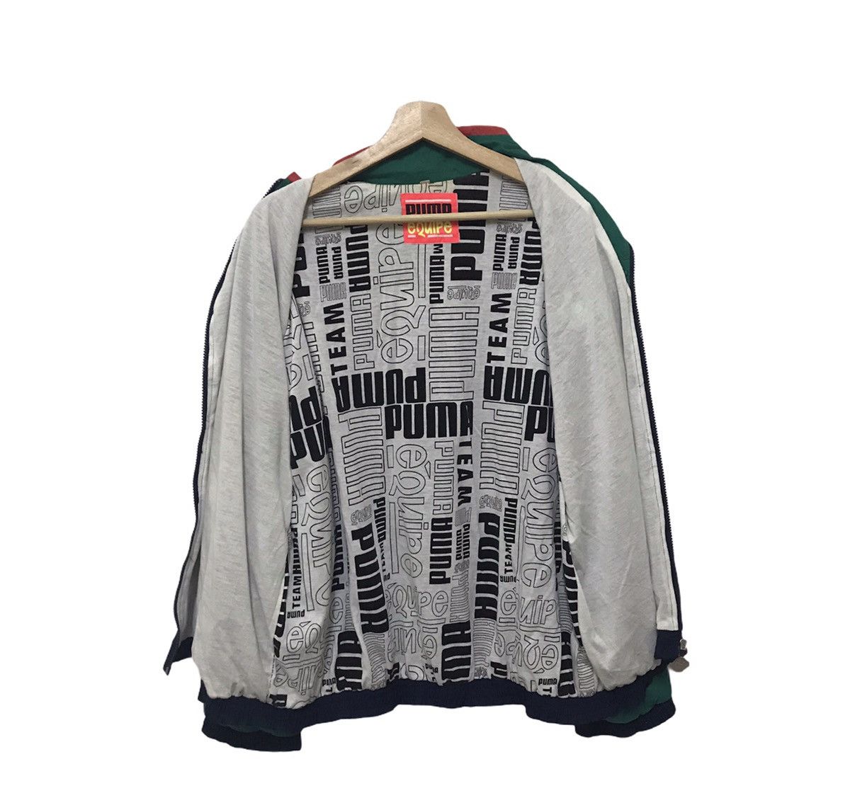 Japanese Brand × Puma Puma Equipe Multicolor Light Jacket Sweater Size US L / EU 52-54 / 3 - 5 Thumbnail