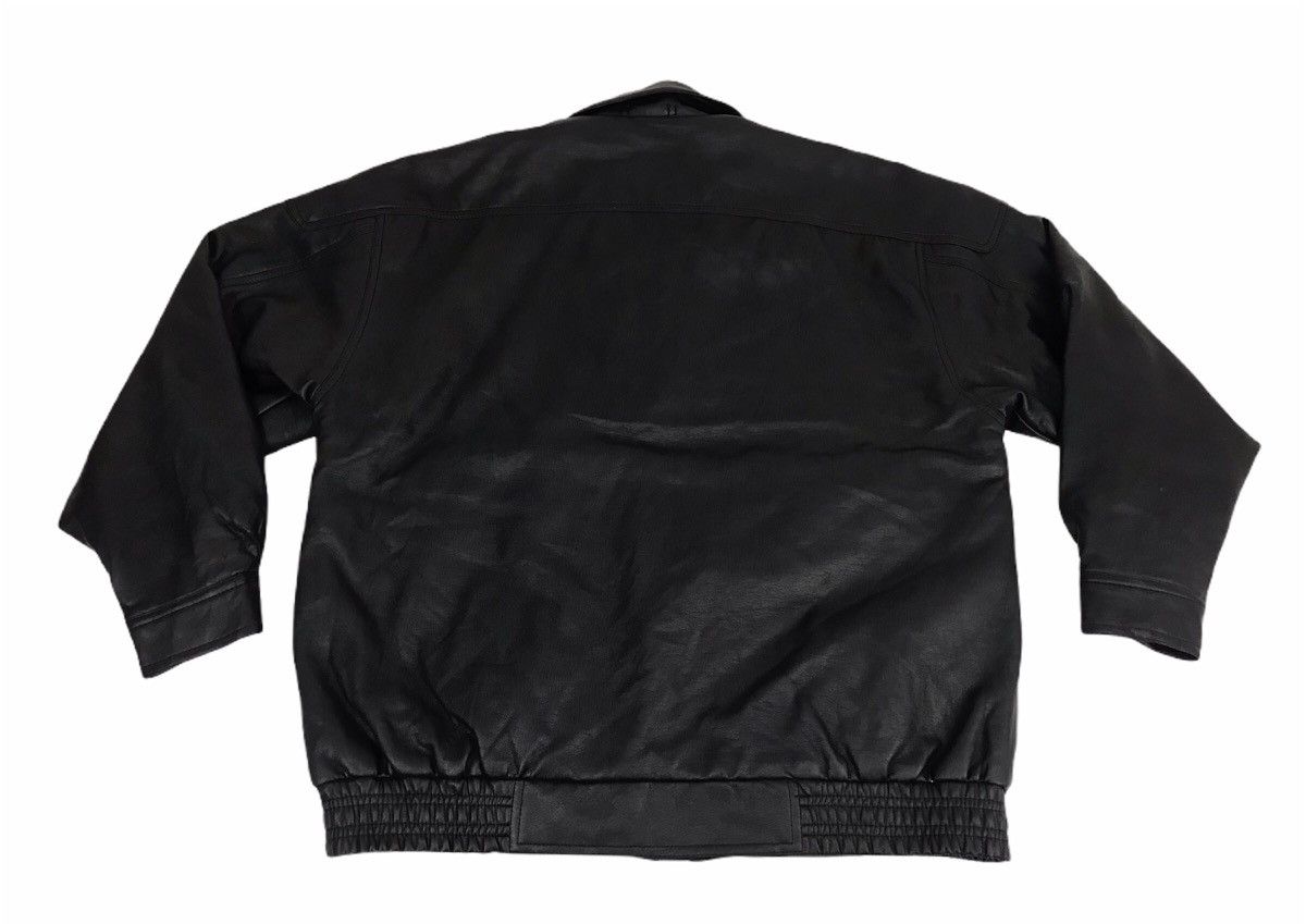 Japanese Brand Classic Leather Jacket Global Basic Friendly Worlds Quilted Size US L / EU 52-54 / 3 - 6 Thumbnail