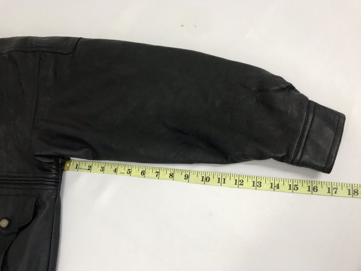 Japanese Brand Classic Leather Jacket Global Basic Friendly Worlds Quilted Size US L / EU 52-54 / 3 - 11 Thumbnail