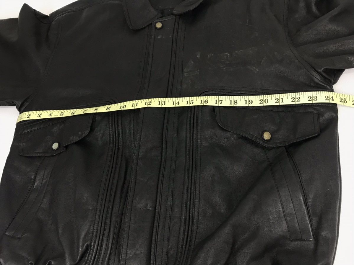 Japanese Brand Classic Leather Jacket Global Basic Friendly Worlds Quilted Size US L / EU 52-54 / 3 - 9 Thumbnail