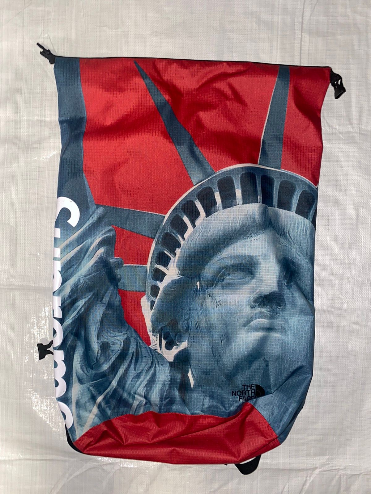 Pre-owned Supreme X The North Face Supreme Tnf Statue Of Liberty Backpack In Red