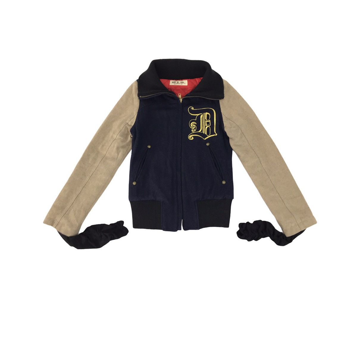 Japanese Brand Vintage Varsity Jacket d.i.a Spec Detroit Rock City Zip Up Size S / US 4 / IT 40 - 2 Thumbnail