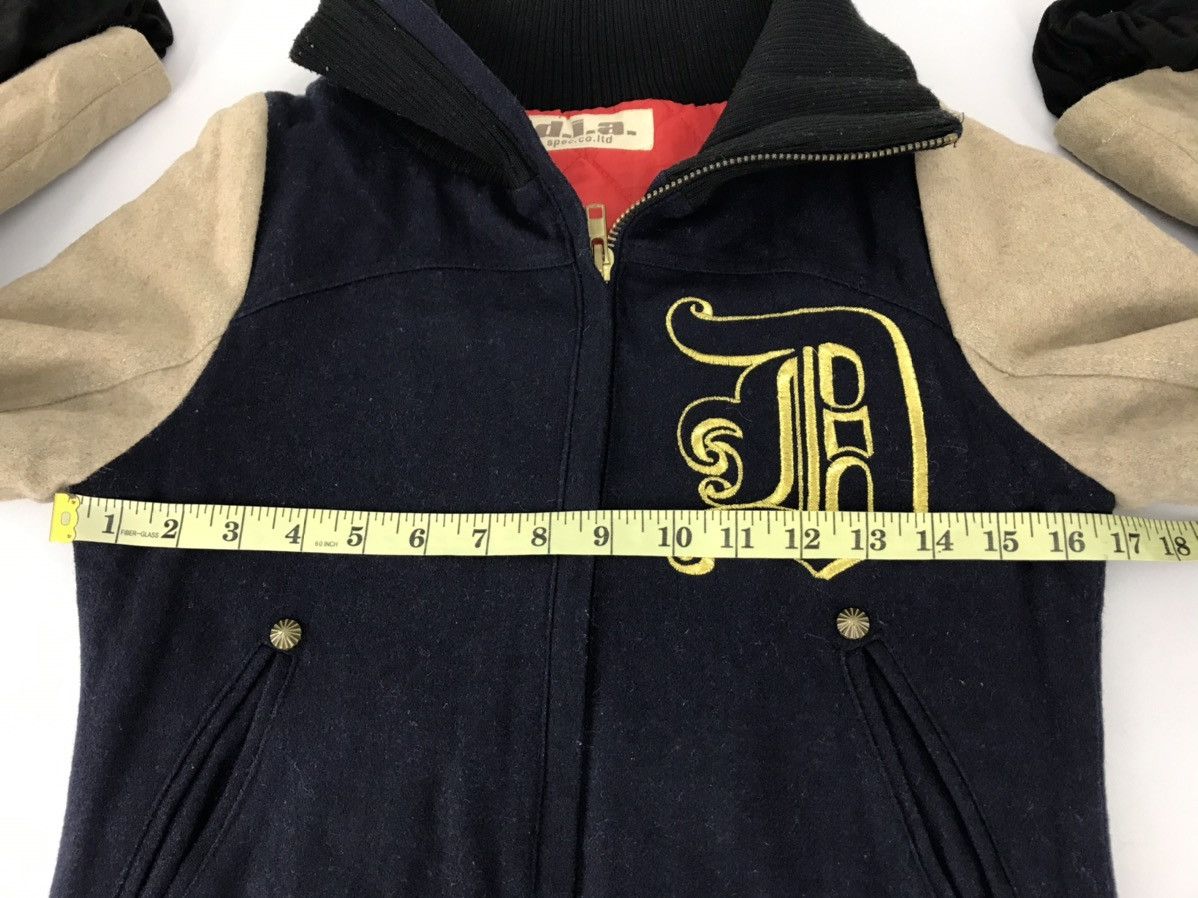 Japanese Brand Vintage Varsity Jacket d.i.a Spec Detroit Rock City Zip Up Size S / US 4 / IT 40 - 9 Thumbnail