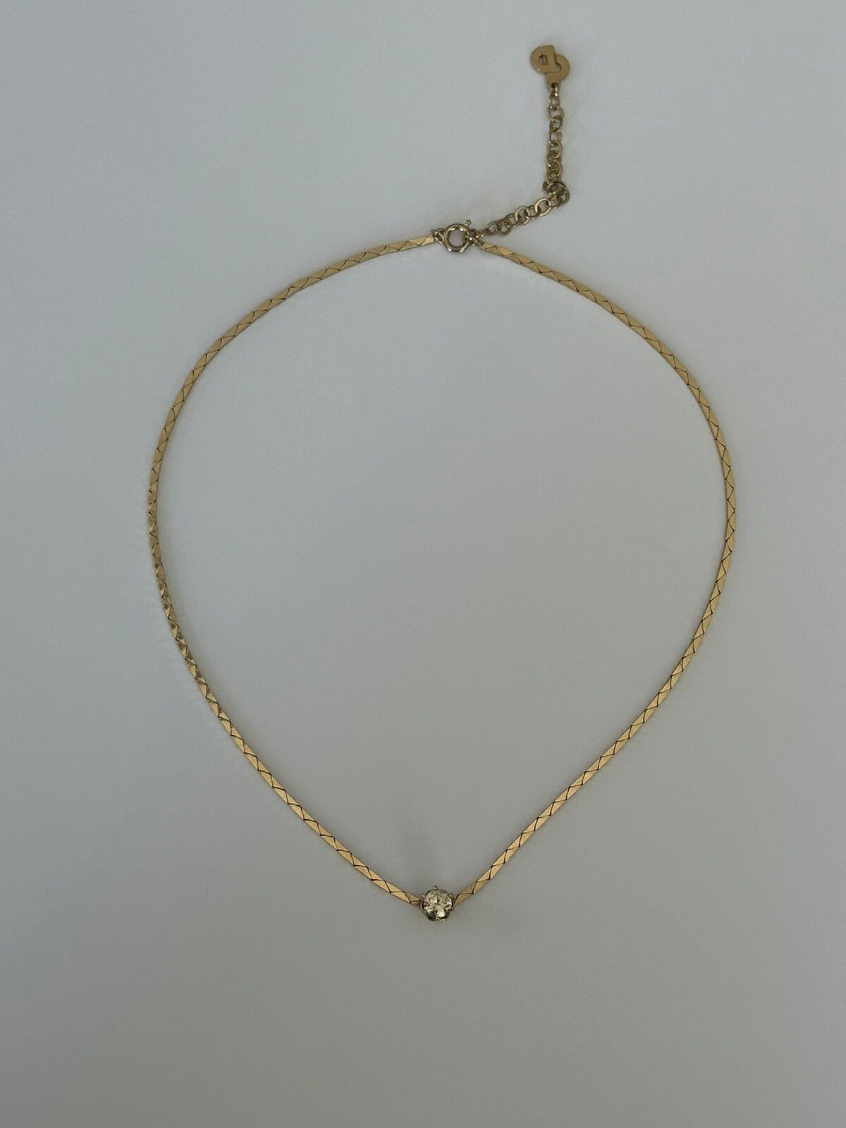 Dior Vintage Christian Dior Gold / “Diamond” Necklace Size ONE SIZE - 1 Preview