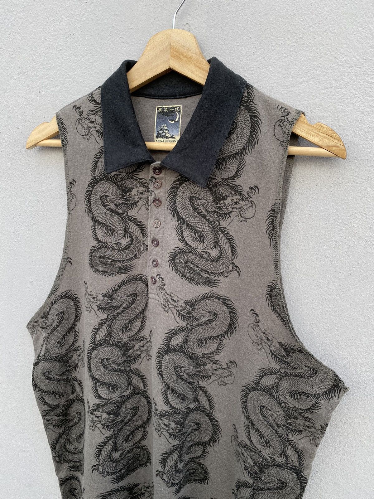 Beauty Beast × Japanese Brand × Vintage 💥Rare💥 Shin & Company OVP “Dragons” Like Jean Paul Gaultier Size US M / EU 48-50 / 2 - 2 Thumbnail