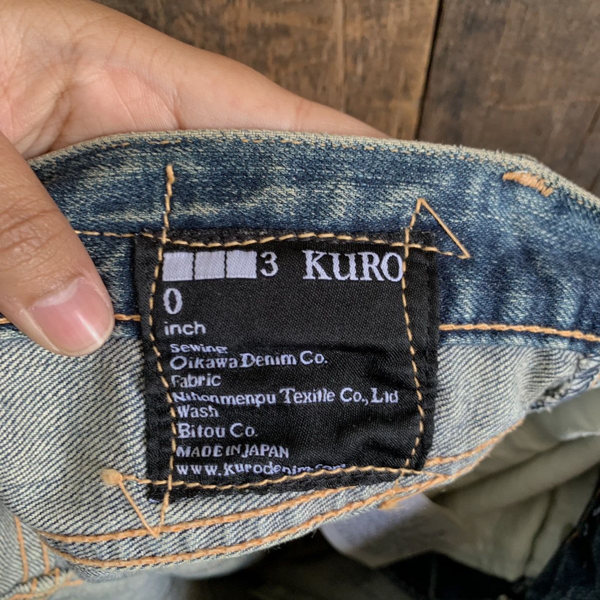 KURO Vintage Black By Kuro Selvedge Denim Jeans Size US 32 / EU 48 - 4 Thumbnail