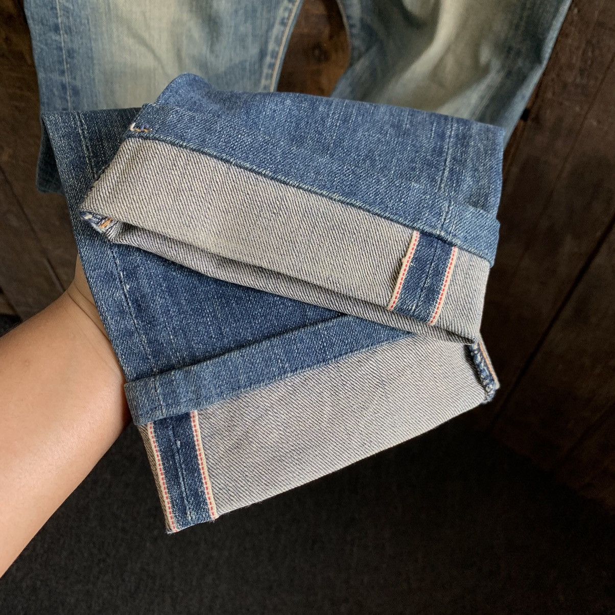 KURO Vintage Black By Kuro Selvedge Denim Jeans Size US 32 / EU 48 - 9 Thumbnail