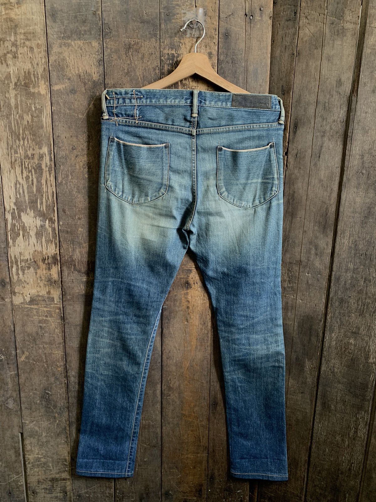 KURO Vintage Black By Kuro Selvedge Denim Jeans Size US 32 / EU 48 - 12 Thumbnail