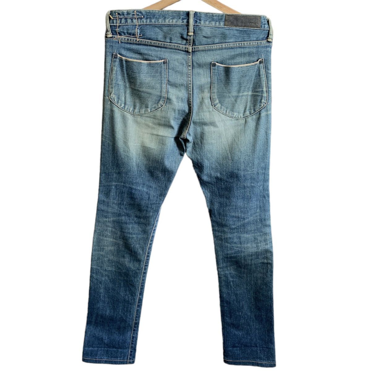 KURO Vintage Black By Kuro Selvedge Denim Jeans Size US 32 / EU 48 - 2 Thumbnail