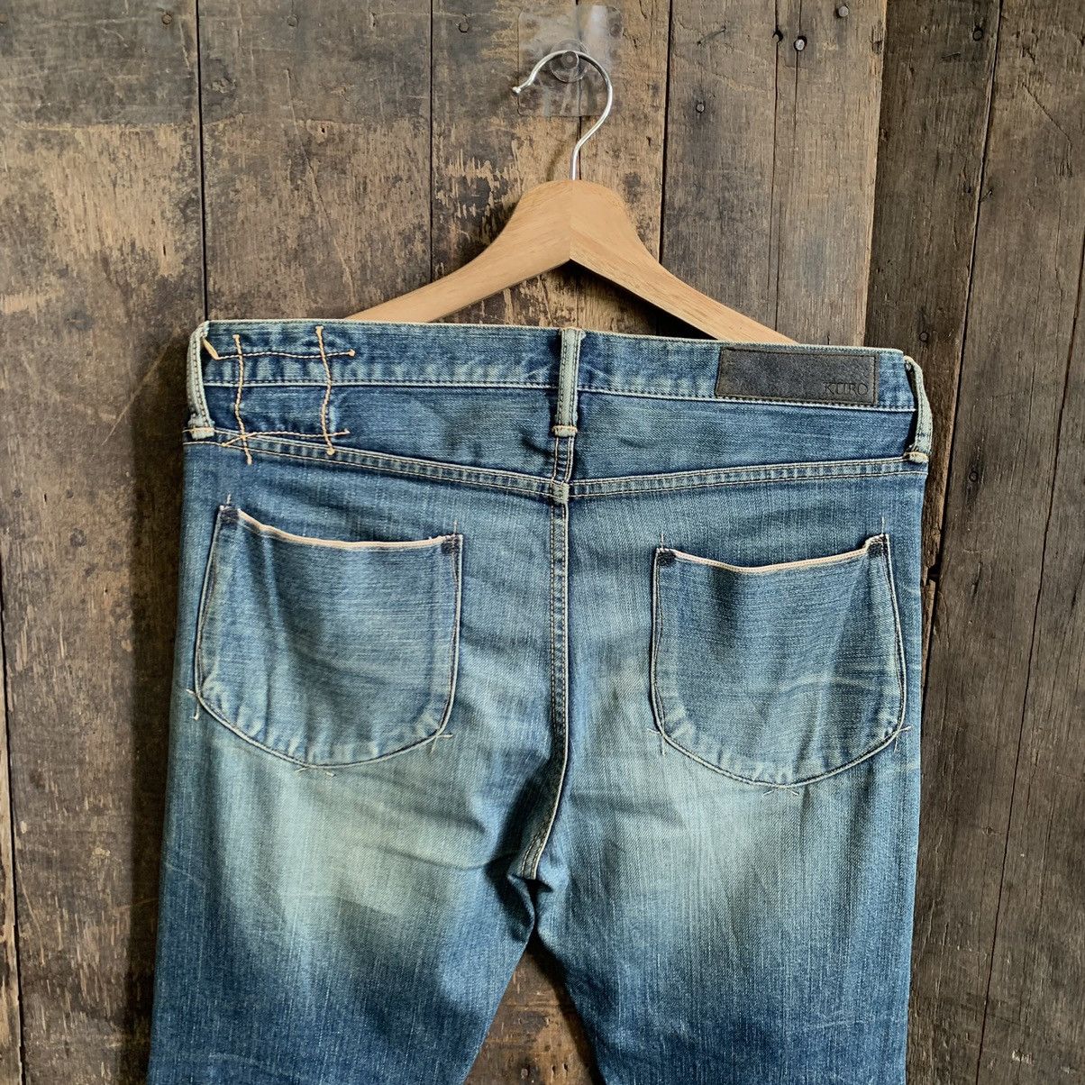 KURO Vintage Black By Kuro Selvedge Denim Jeans Size US 32 / EU 48 - 10 Thumbnail