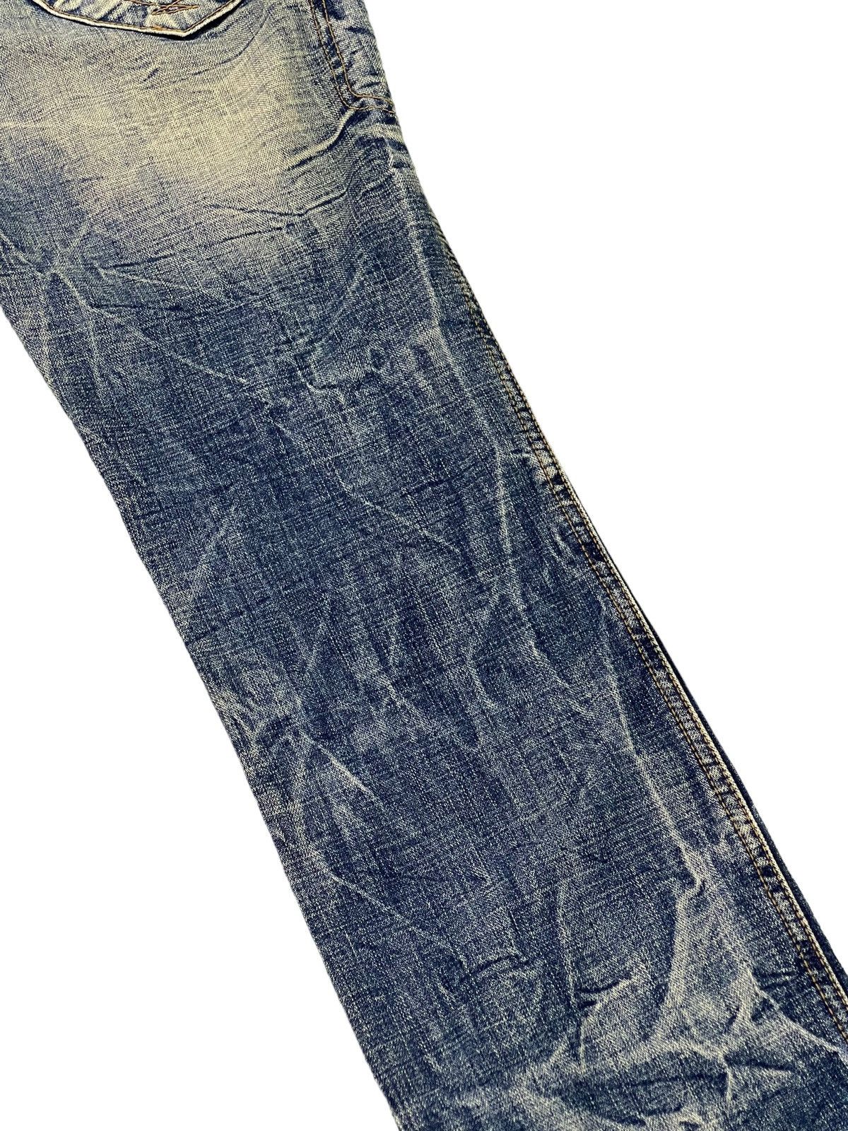 Japanese Brand Flare Jeans Ozz Pinballs Distress Acid Wash Boot Cut 5🟦5 Size US 30 / EU 46 - 18 Thumbnail