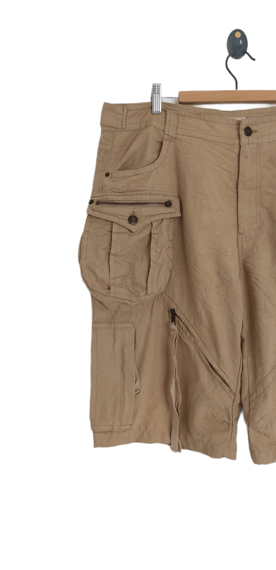 Japanese Brand Bang Bang Jeans Bondage Cargo Short Pants Size US 37 - 5 Thumbnail