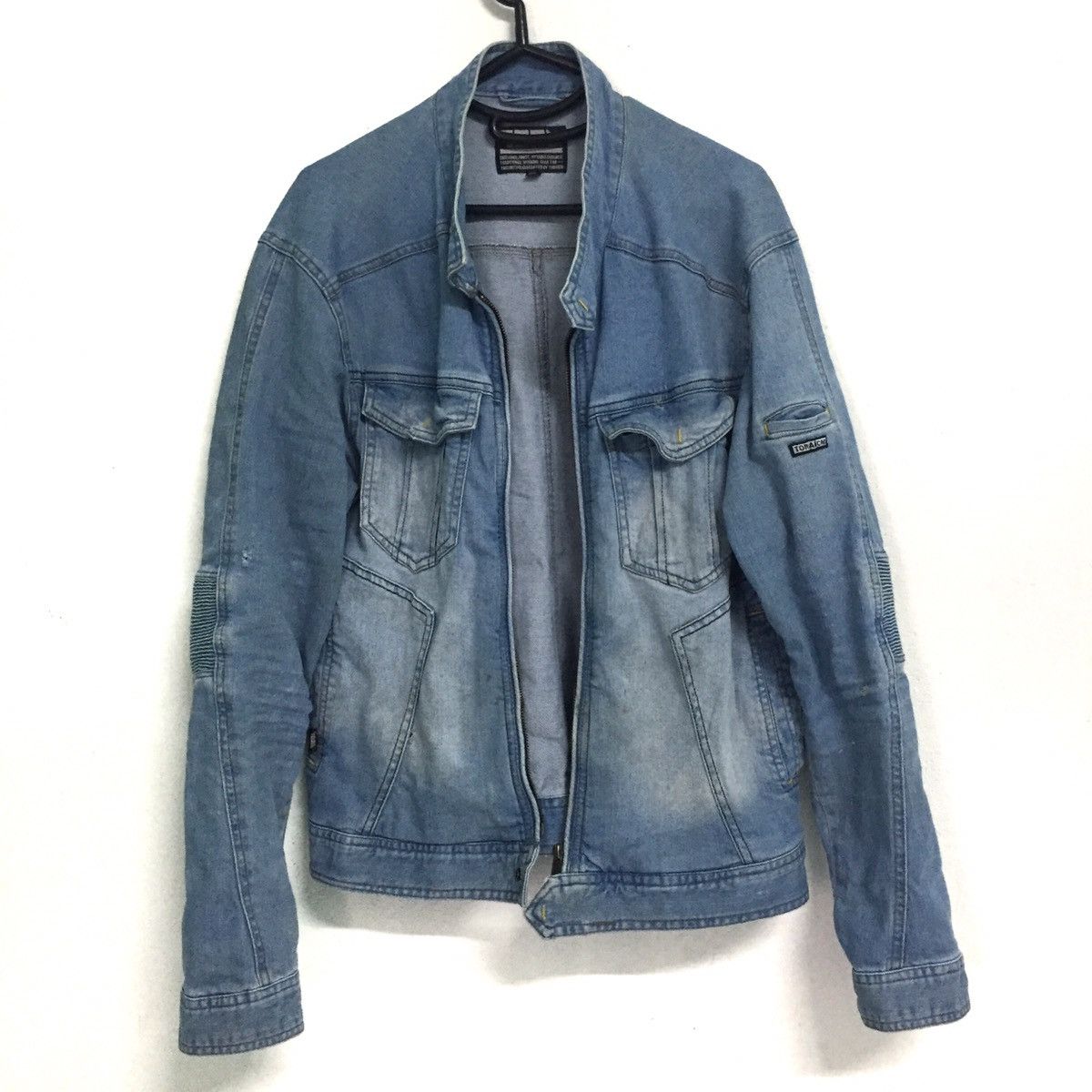 Japanese Brand 🔥RARE Rugged Jeans Jacket Stretchable Elbow Part Size US L / EU 52-54 / 3 - 9 Thumbnail