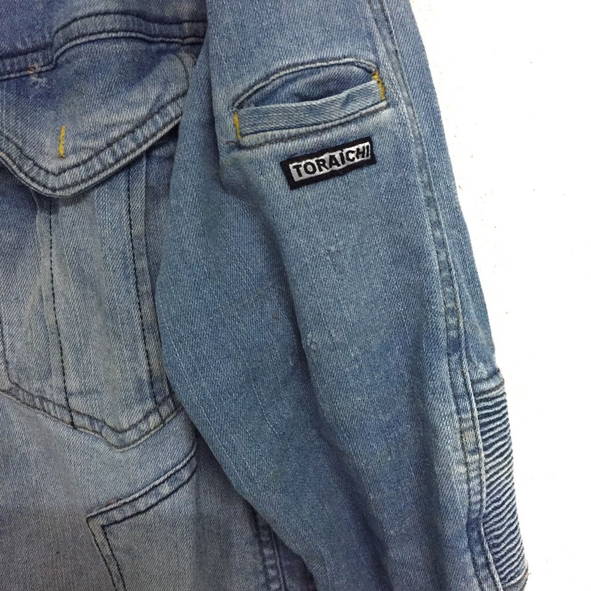 Japanese Brand 🔥RARE Rugged Jeans Jacket Stretchable Elbow Part Size US L / EU 52-54 / 3 - 14 Thumbnail