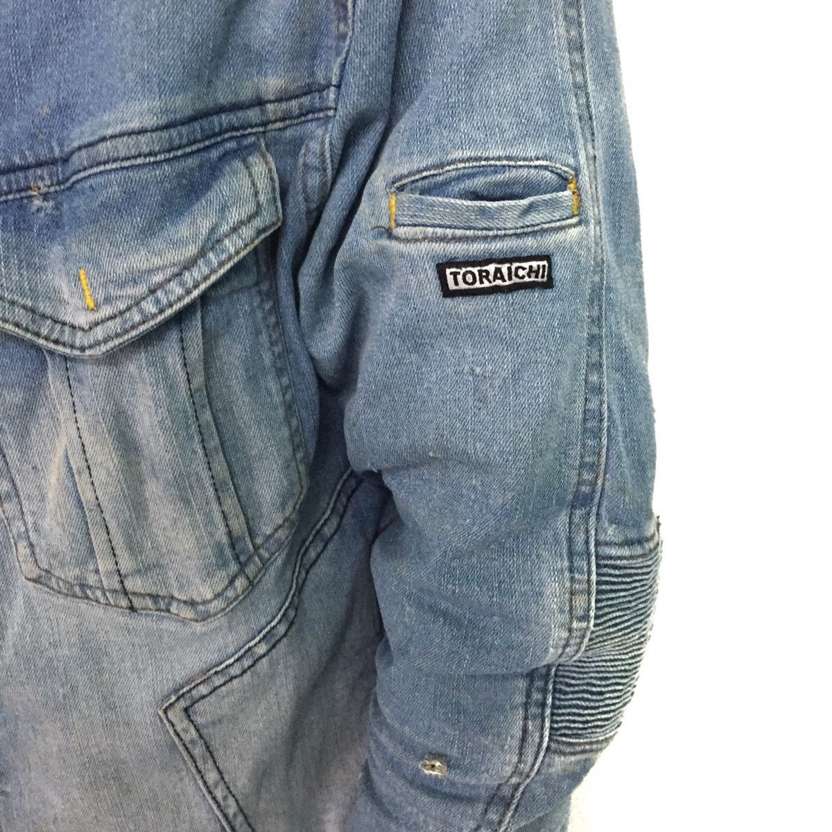 Japanese Brand 🔥RARE Rugged Jeans Jacket Stretchable Elbow Part Size US L / EU 52-54 / 3 - 8 Thumbnail
