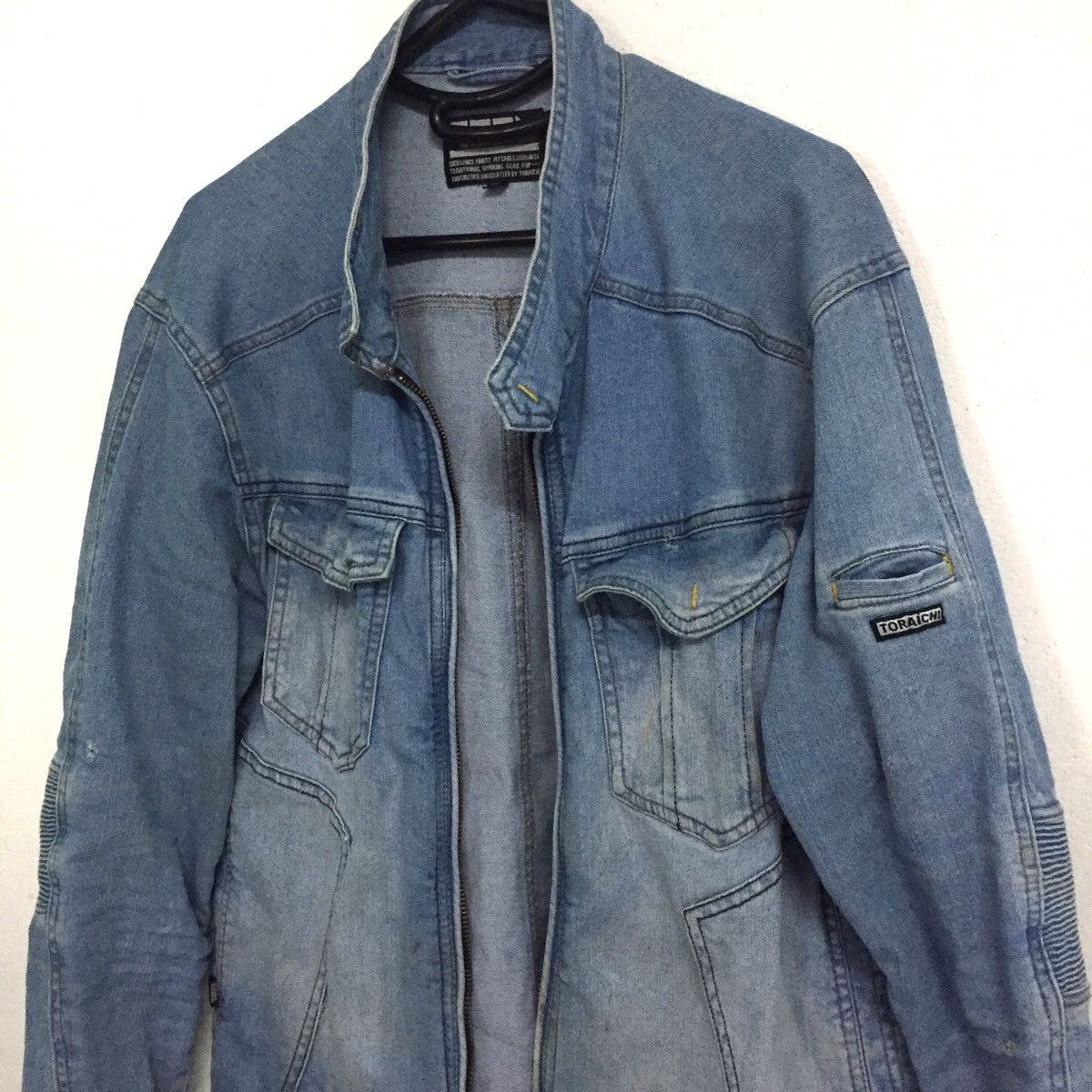 Japanese Brand 🔥RARE Rugged Jeans Jacket Stretchable Elbow Part Size US L / EU 52-54 / 3 - 10 Thumbnail