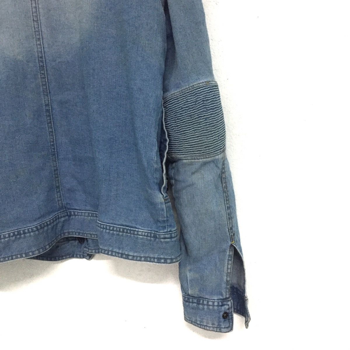 Japanese Brand 🔥RARE Rugged Jeans Jacket Stretchable Elbow Part Size US L / EU 52-54 / 3 - 18 Thumbnail