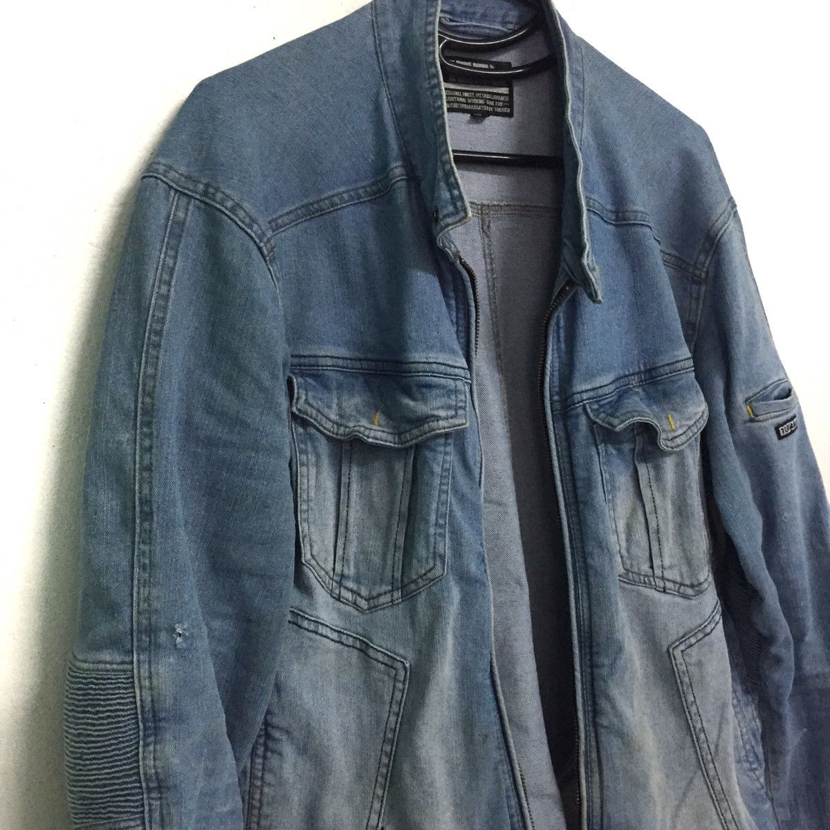Japanese Brand 🔥RARE Rugged Jeans Jacket Stretchable Elbow Part Size US L / EU 52-54 / 3 - 13 Thumbnail