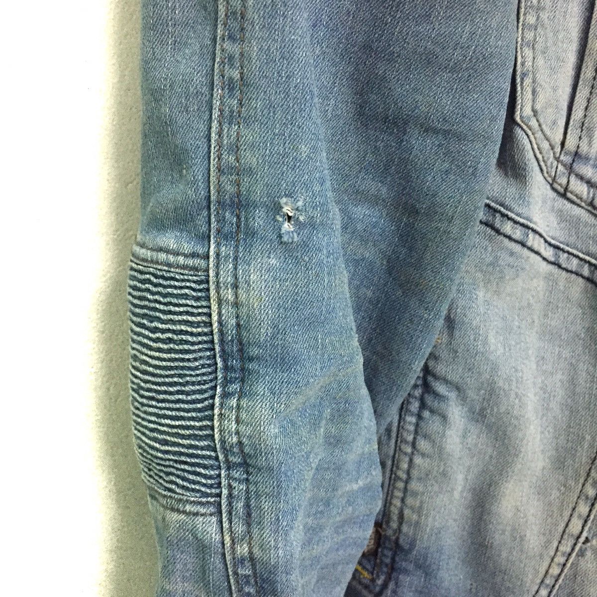 Japanese Brand 🔥RARE Rugged Jeans Jacket Stretchable Elbow Part Size US L / EU 52-54 / 3 - 15 Thumbnail
