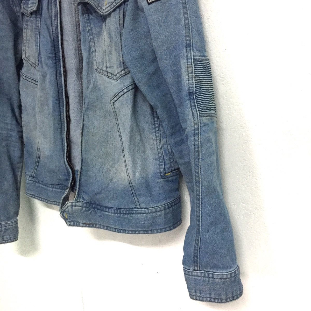 Japanese Brand 🔥RARE Rugged Jeans Jacket Stretchable Elbow Part Size US L / EU 52-54 / 3 - 11 Thumbnail