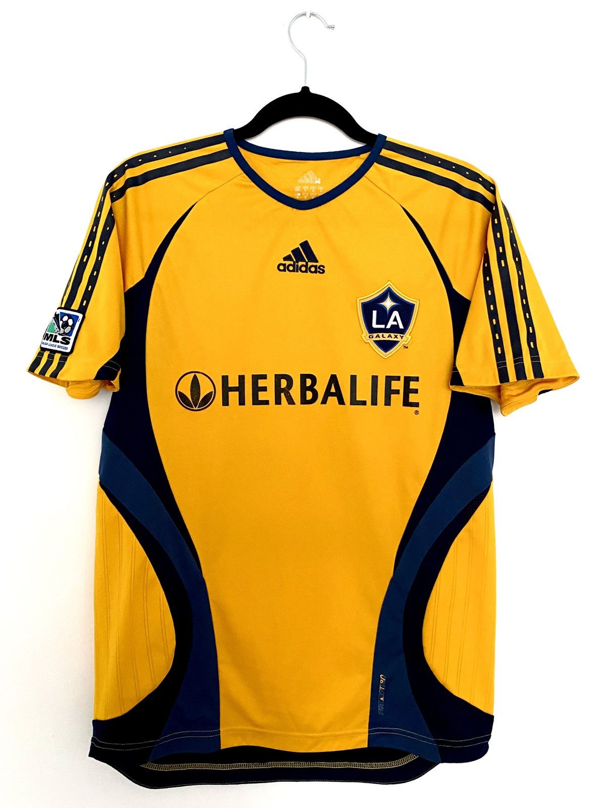 Adidas × Vintage 2007 2008 PLAYER ISSUE LA Galaxy Beckham Adidas Home Jersey Size US S / EU 44-46 / 1 - 4 Thumbnail