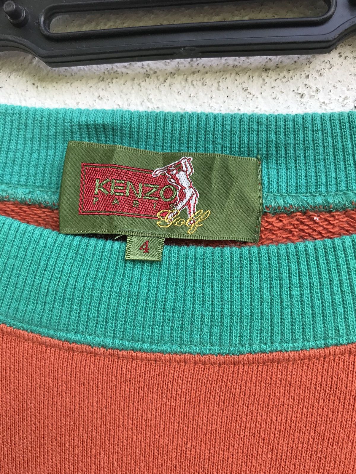 Kenzo KENZO GOLF Multicolour Spellout Big Logo Sweatshirt Size US L / EU 52-54 / 3 - 4 Thumbnail