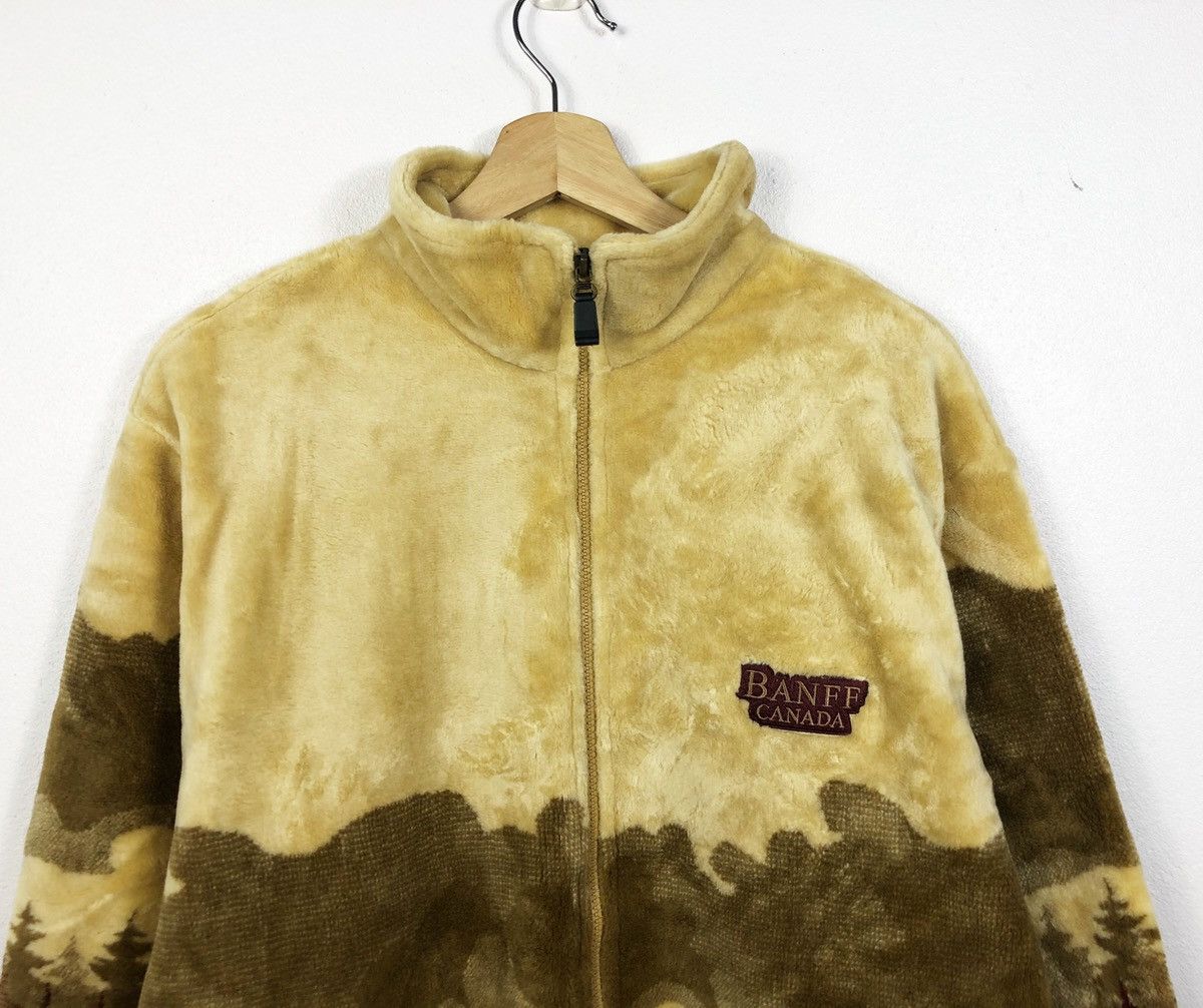 Vintage Rare Vintage Banff Canada Printed Fleece Jacket Nice Design Size US XL / EU 56 / 4 - 2 Thumbnail