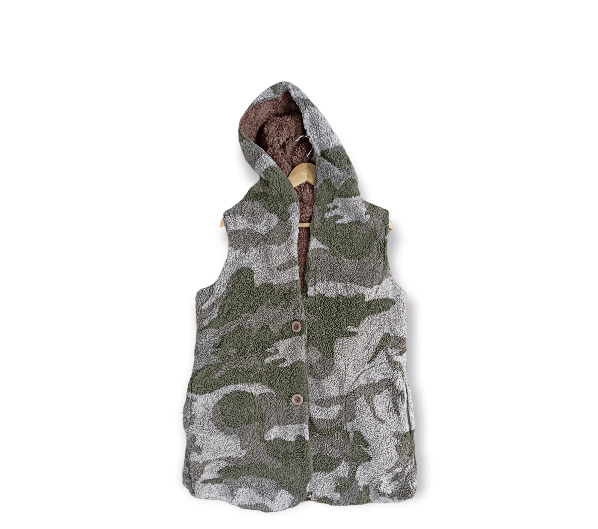Japanese Brand Reversible Chou chou Camo Fleece bulky/fuzzy Size US M / EU 48-50 / 2 - 1 Thumbnail