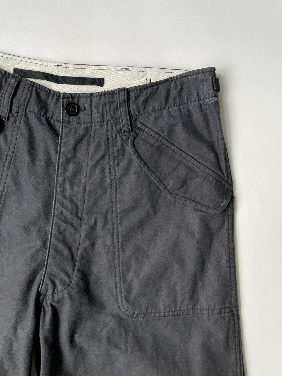 Comme des Garcons Homme A/W 09 Wide Leg Cotton Cargo Pants Size US 32 / EU 48 - 5 Thumbnail