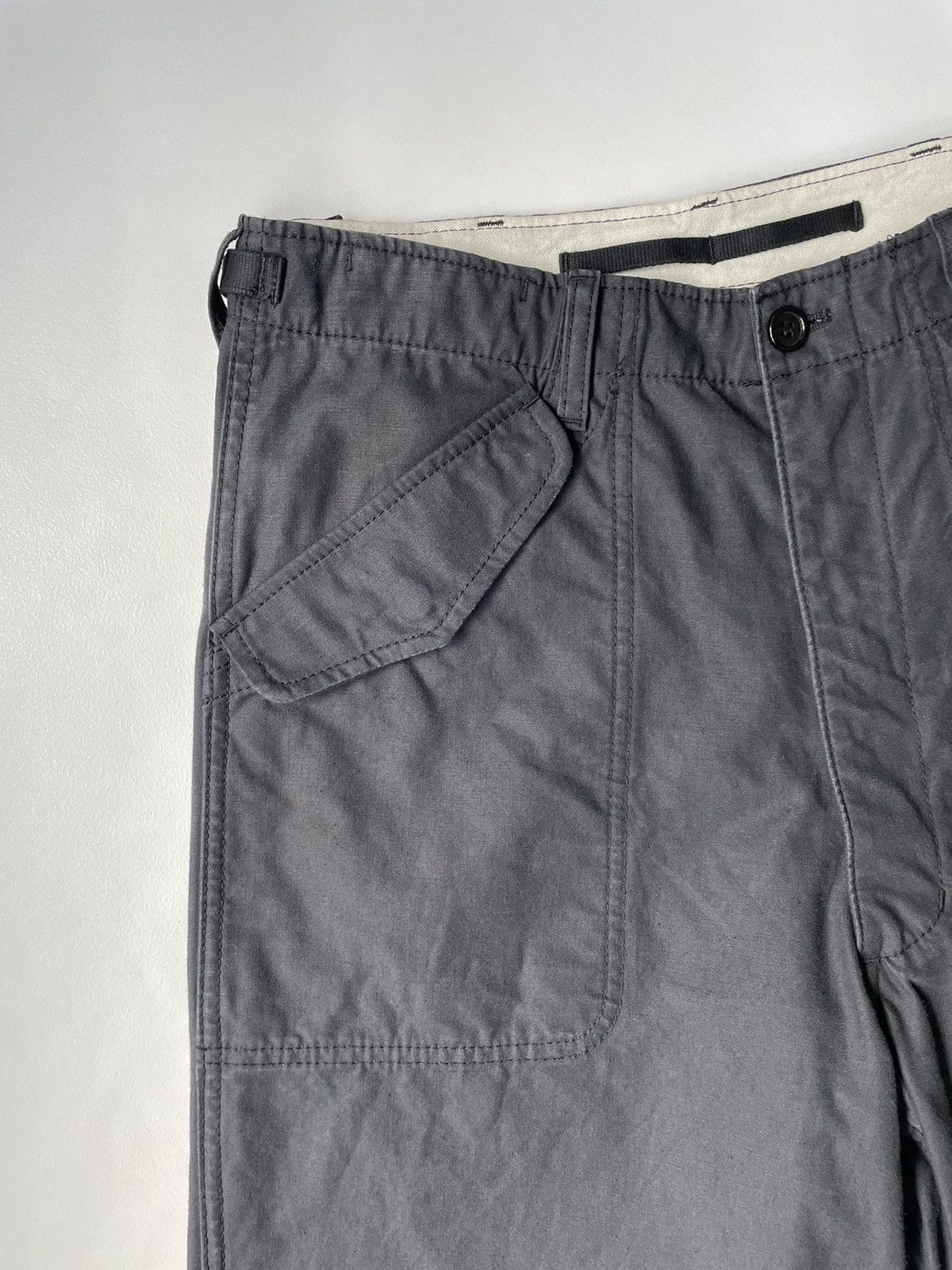 Comme des Garcons Homme A/W 09 Wide Leg Cotton Cargo Pants Size US 32 / EU 48 - 2 Thumbnail