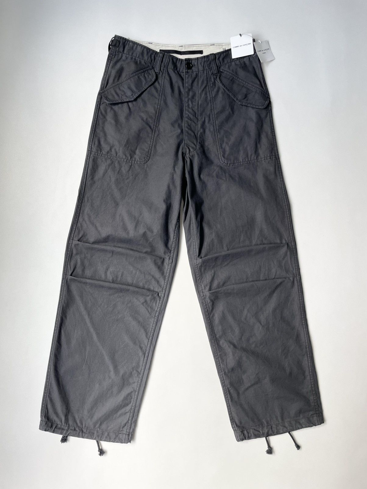 Comme des Garcons Homme A/W 09 Wide Leg Cotton Cargo Pants Size US 32 / EU 48 - 16 Thumbnail