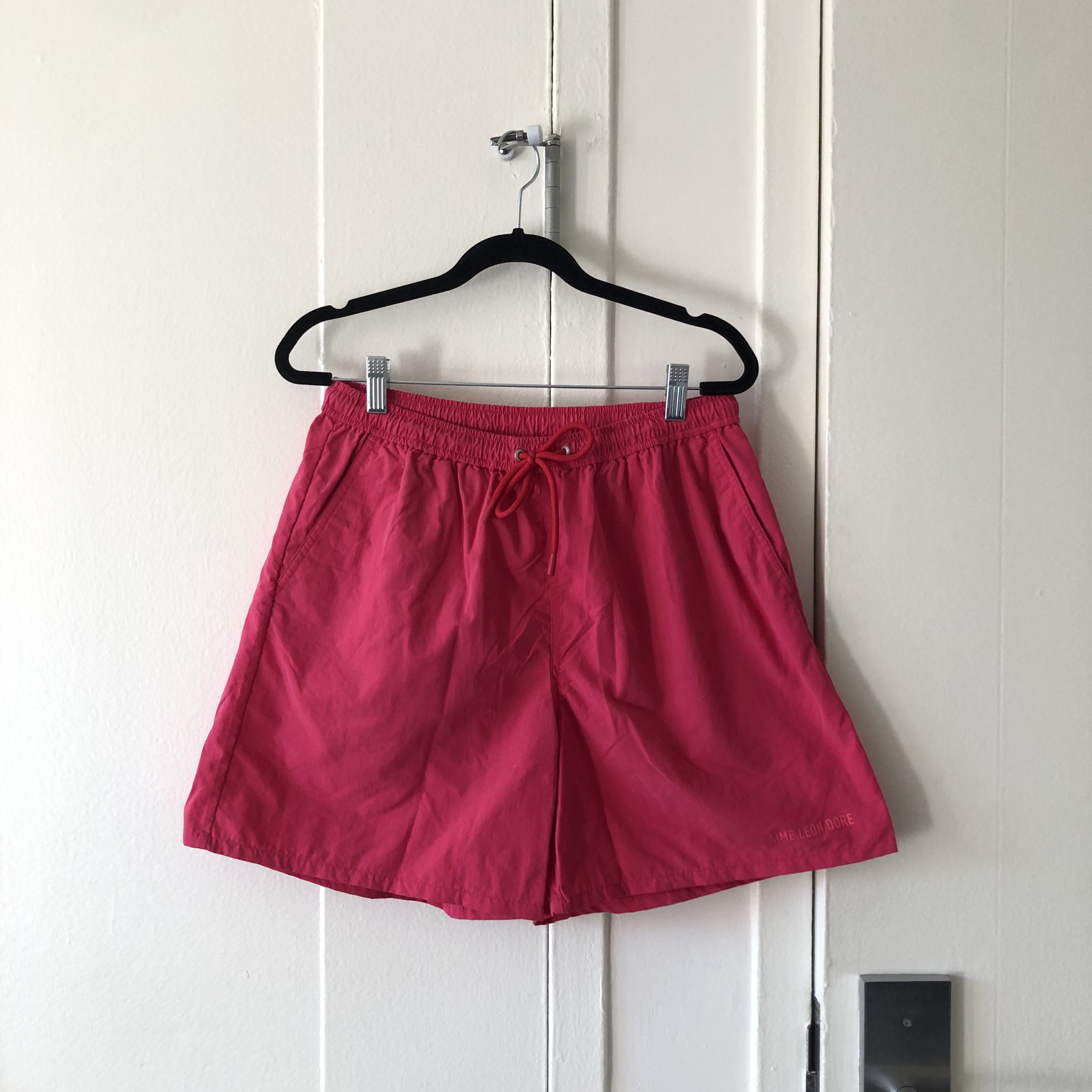 image of Aime Leon Dore Uniform Swim Trunks in Pink, Men's (Size 32)