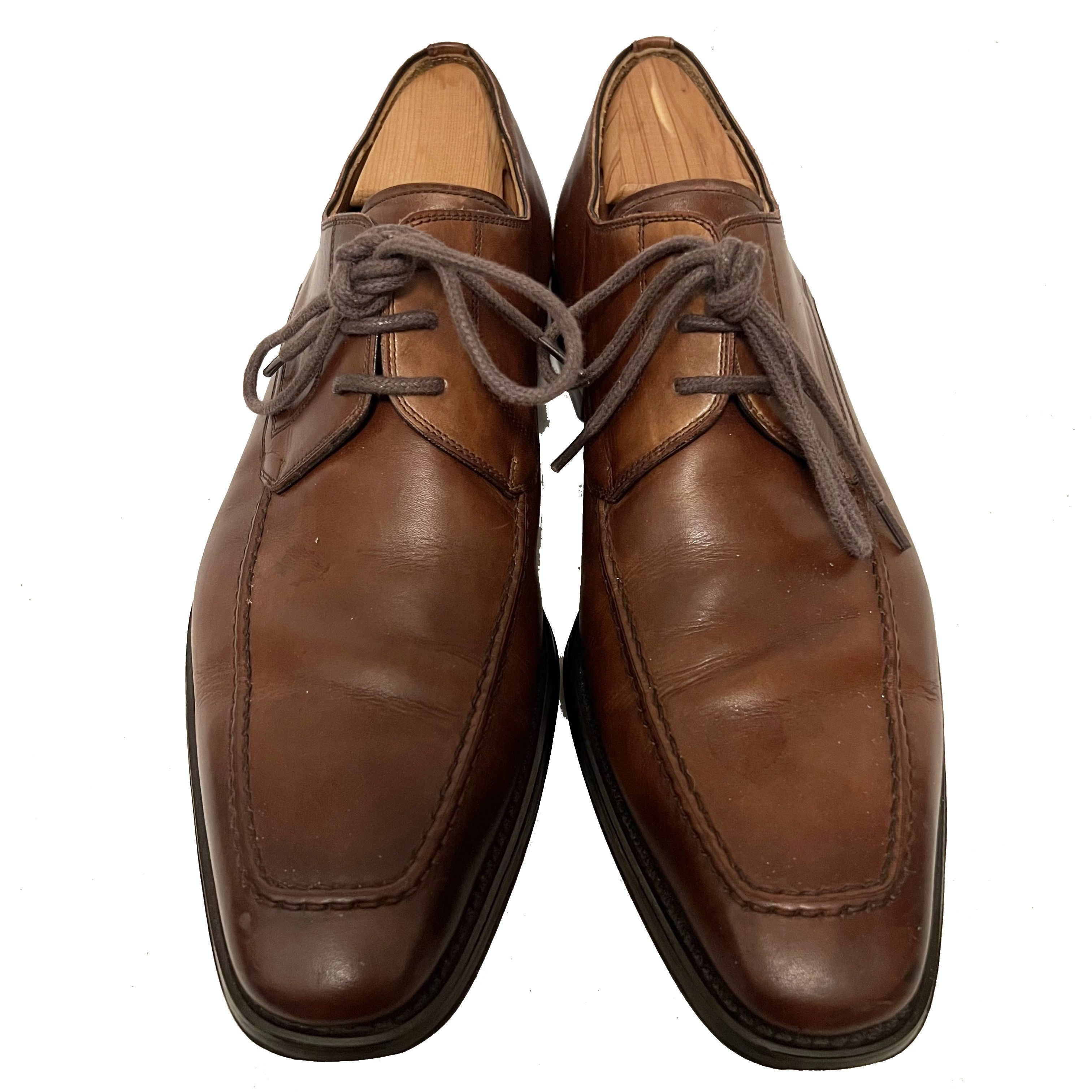 $399 MAGNANNI Men's Brown Leather Derby