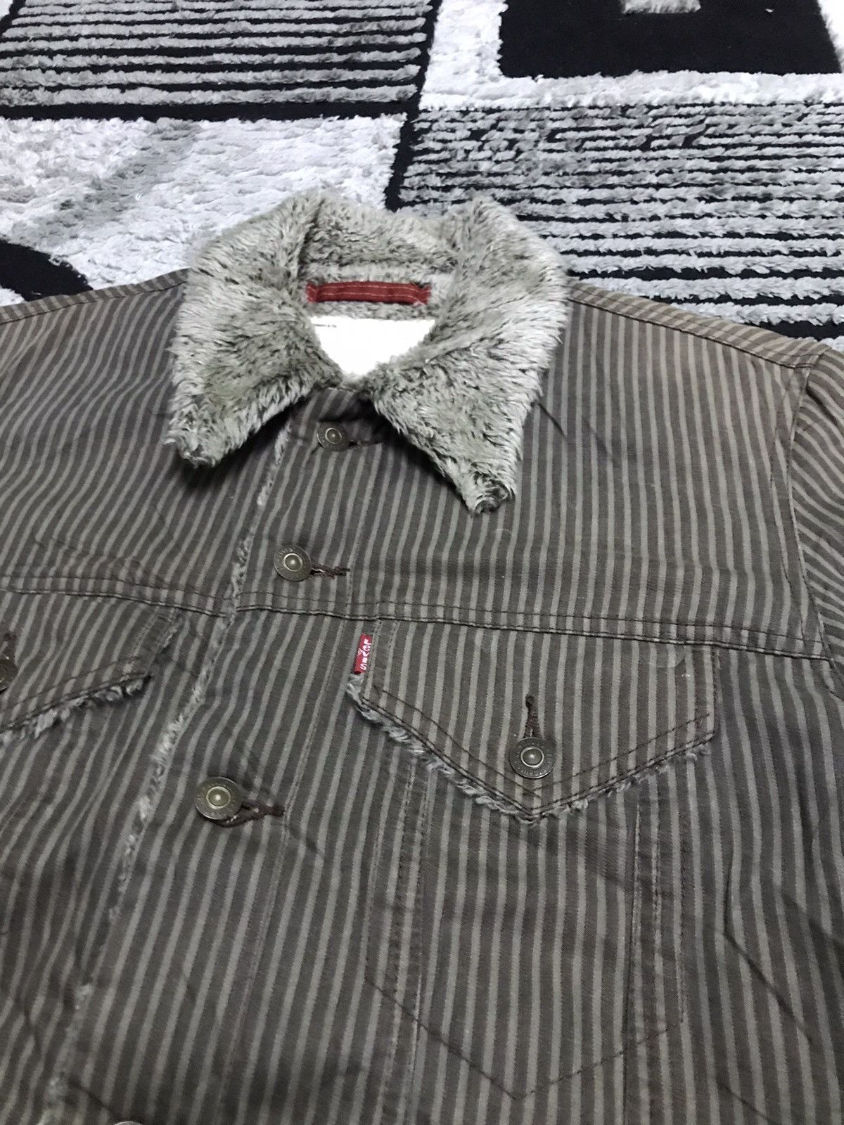 Levi's Levi’s trucker stripes sherling lining jacket Size US M / EU 48-50 / 2 - 3 Thumbnail