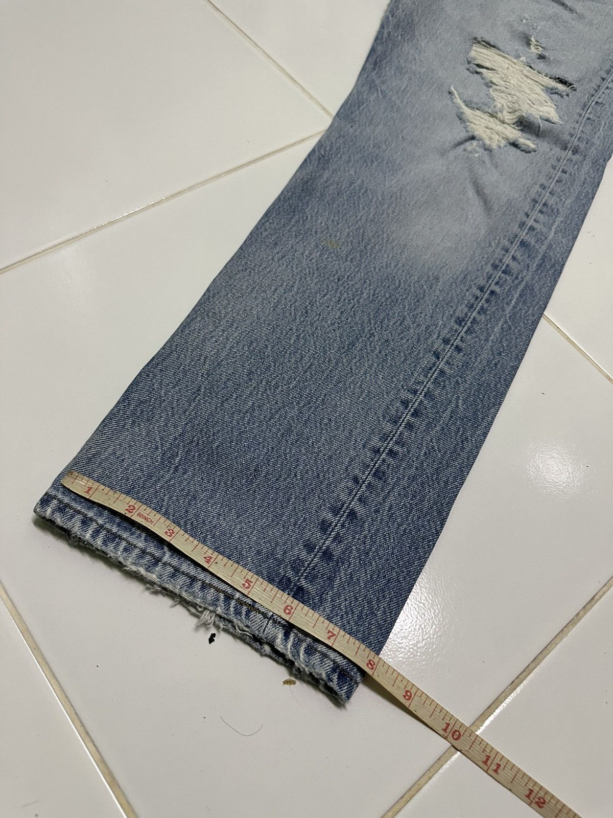 32x27 Vtg Levi’s 501 button 532 light washdenim jeans