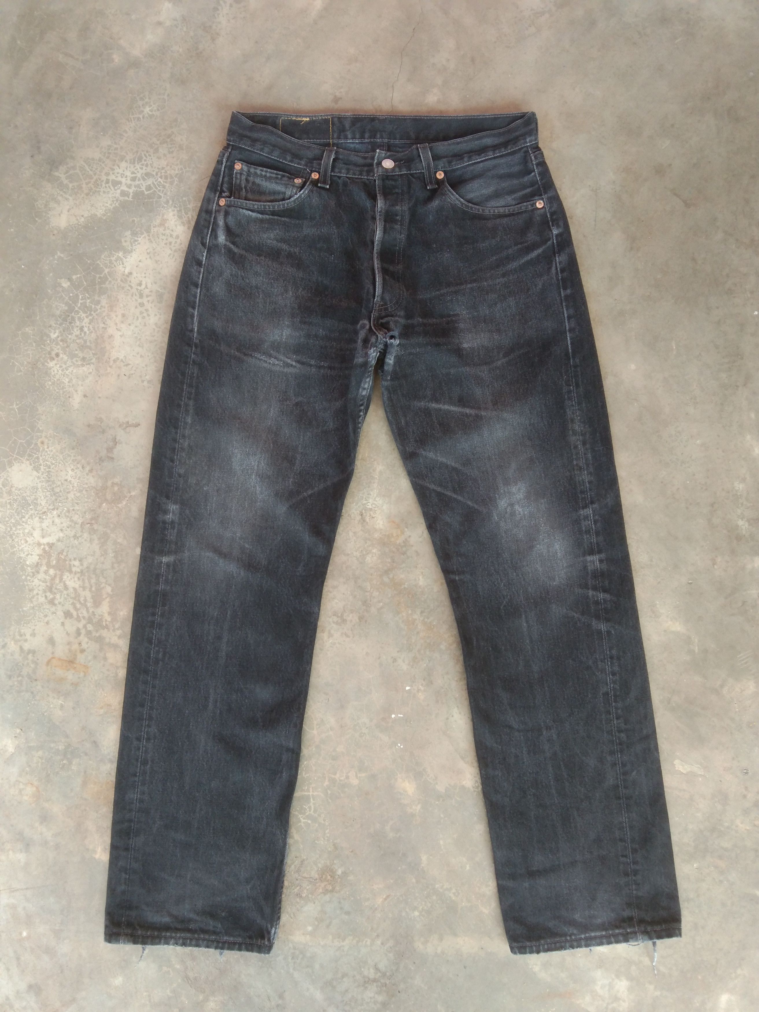 Jeans Levi's 501 Vintage 1998 - Dark Wash, Made In USA, Taille W33L34, Neuf Avec étiquettes