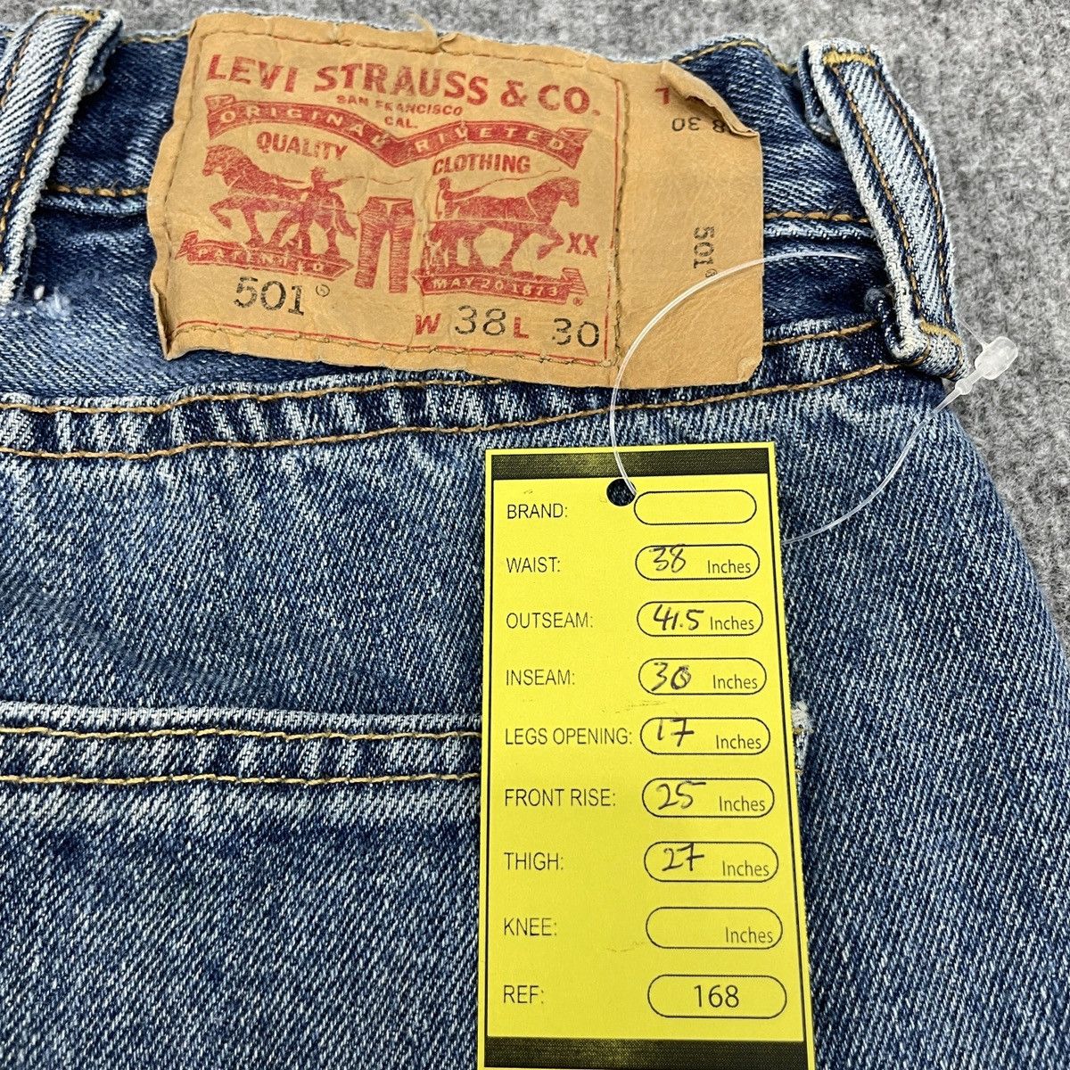 Levi's × Vintage Vintage Levi's 501 Faded Jeans -wc168 Size US 38 / EU 54 - 12 Thumbnail
