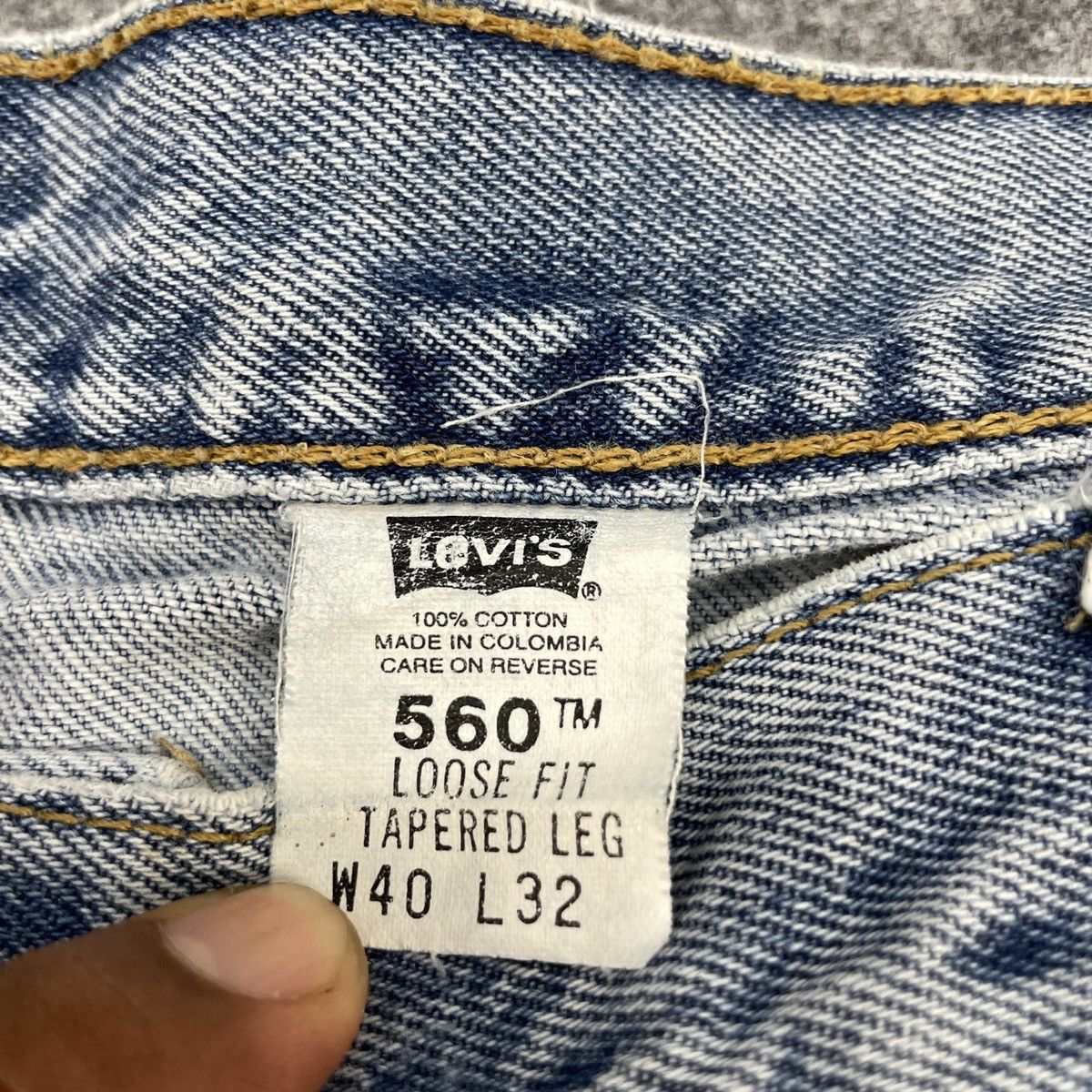 Levi's × Vintage Vintage Levi's560 Light Wash -wc165 Size US 39 - 8 Thumbnail