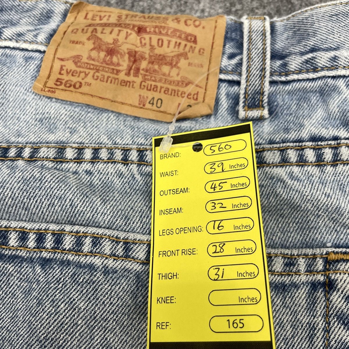 Levi's × Vintage Vintage Levi's560 Light Wash -wc165 Size US 39 - 14 Thumbnail