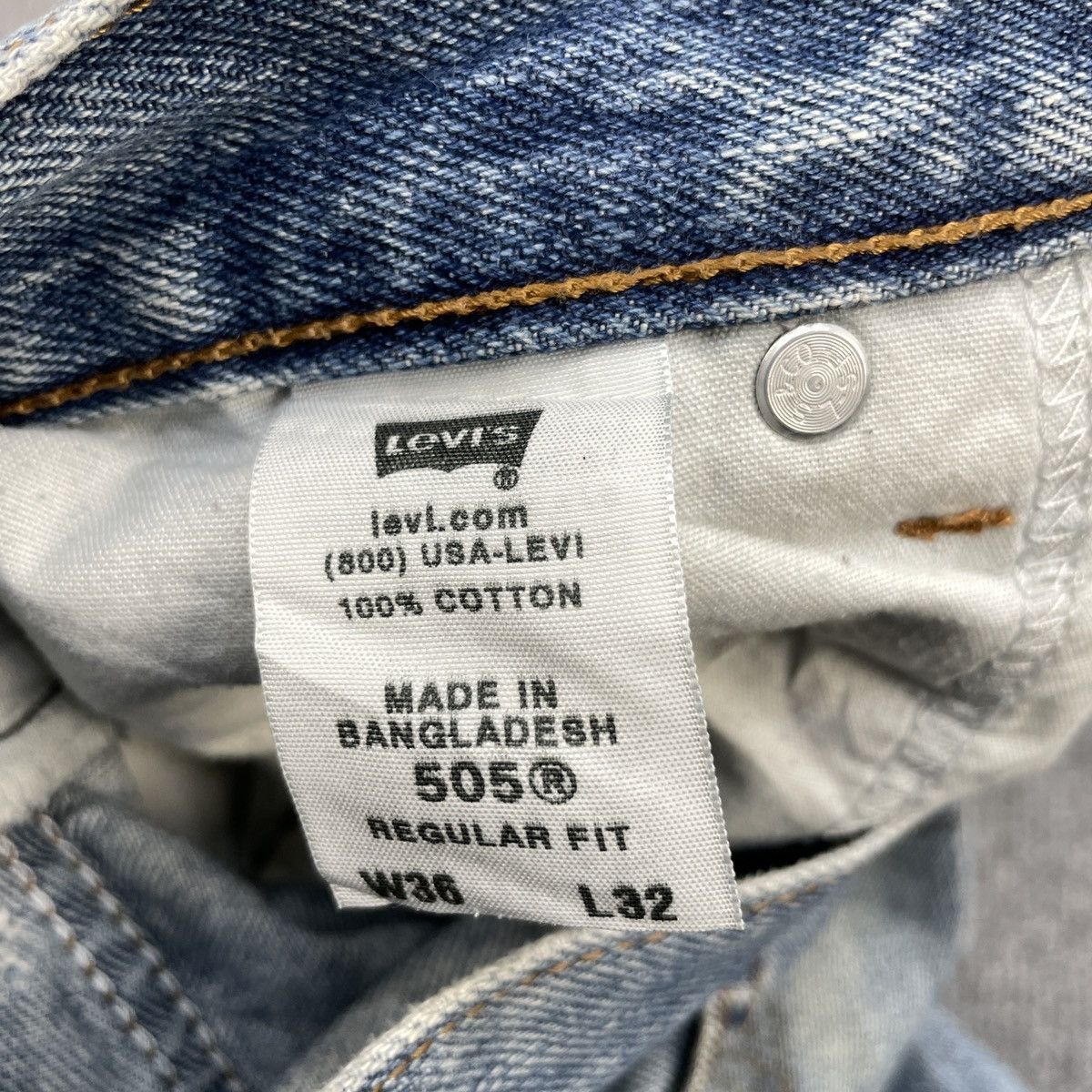Levi's × Vintage Vintage levi's 505 Light Blue Wash -wc156 Size US 36 / EU 52 - 5 Thumbnail