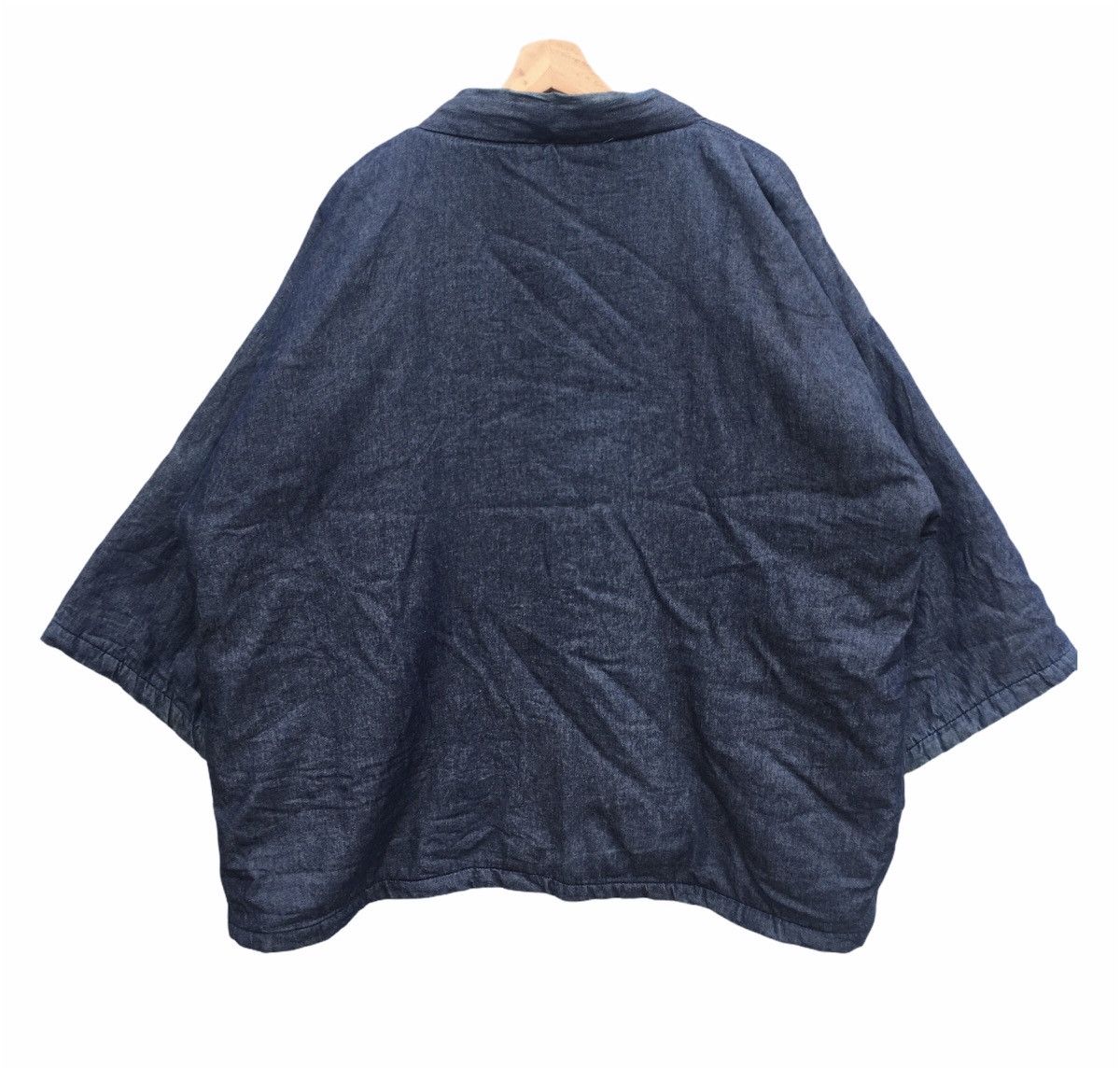 Japanese Brand Rare Gianni Valentino Italy Haori Noragi Denim Kimono Size US XL / EU 56 / 4 - 3 Thumbnail