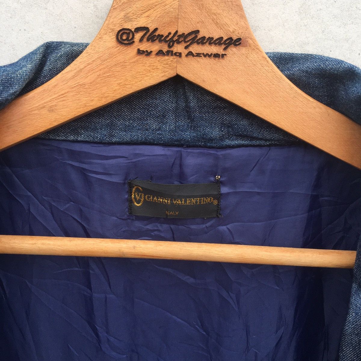 Japanese Brand Rare Gianni Valentino Italy Haori Noragi Denim Kimono Size US XL / EU 56 / 4 - 4 Thumbnail