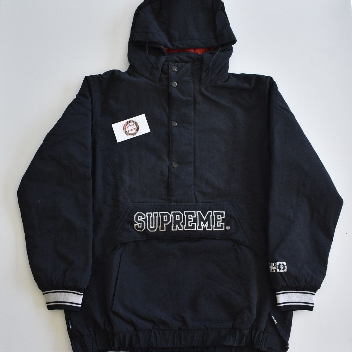 ジャケット・アウター SUPREMEx Public Enemy x Starter Jacket L Supreme Public Enemy Starter Jacket 2006 Black Small Box